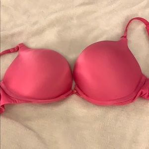 Pink push up bra